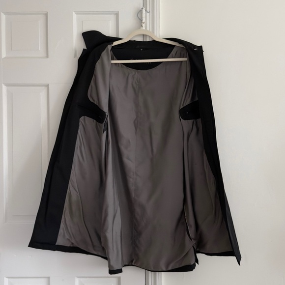 Men’s Calvin Klein Black Rain Trench Coat. Size 48 - Picture 7 of 8